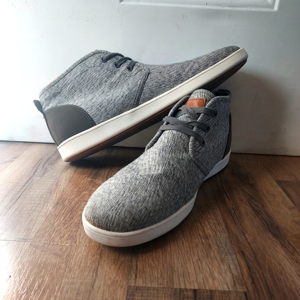 Steve Madden Men's Gator High Top Shoes In Gray, Brown And White Men's Size 10
